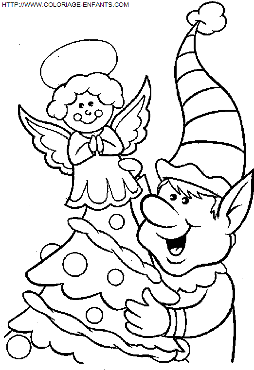 coloriage Fetes Noel Lutins