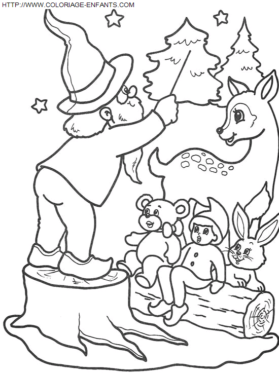 coloriage Fetes Noel Lutins