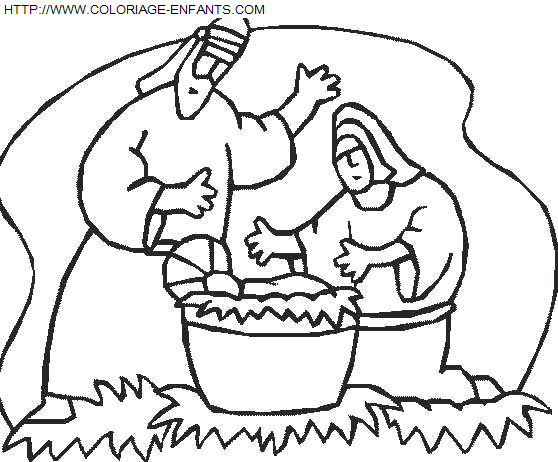 coloriage Fetes Noel Nativite