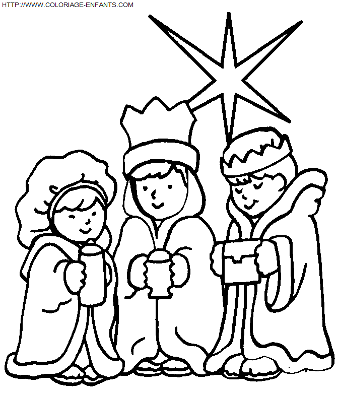 coloriage Fetes Noel Nativite