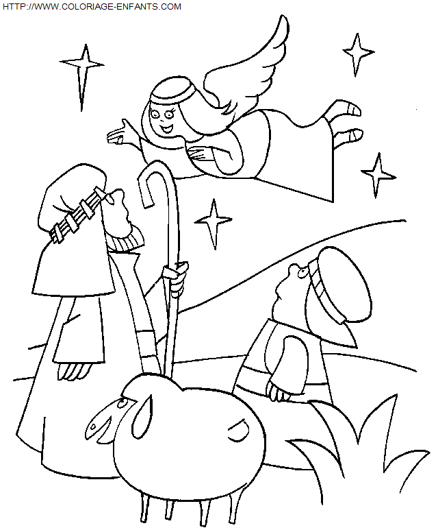 coloriage Fetes Noel Nativite