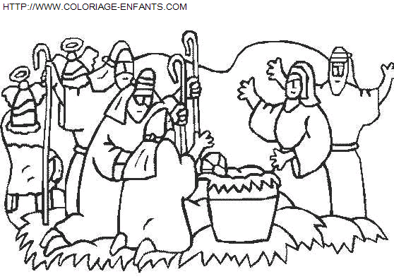 coloriage Fetes Noel Nativite