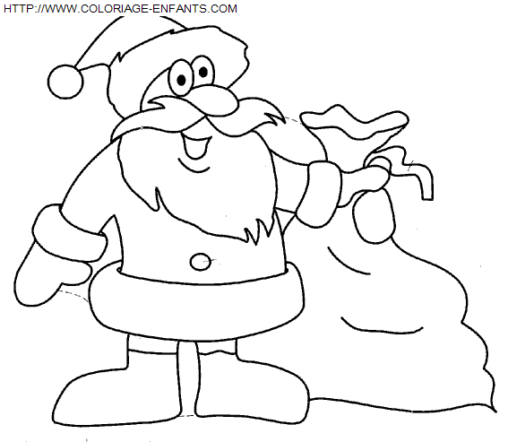 coloriage Fetes Noel Papa Noel