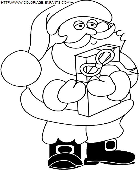 coloriage Fetes Noel Papa Noel