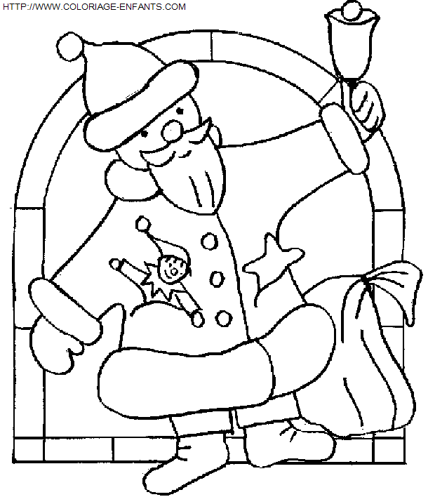 coloriage Fetes Noel Papa Noel