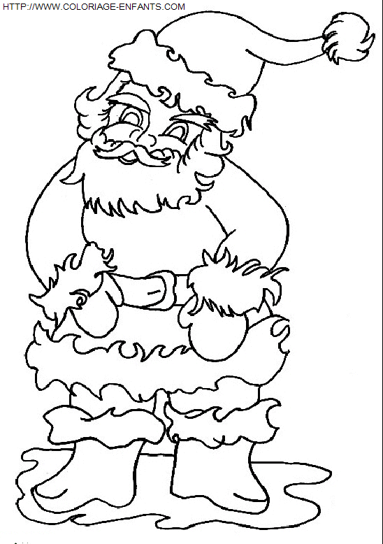 coloriage Fetes Noel Papa Noel