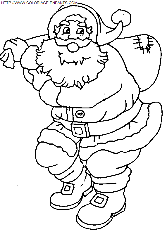 coloriage Fetes Noel Papa Noel