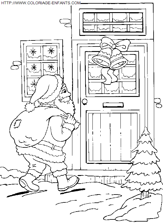 coloriage Fetes Noel Papa Noel