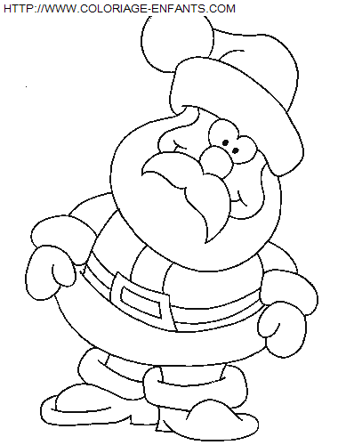 coloriage Fetes Noel Papa Noel