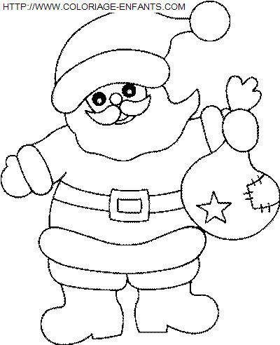 coloriage Fetes Noel Papa Noel