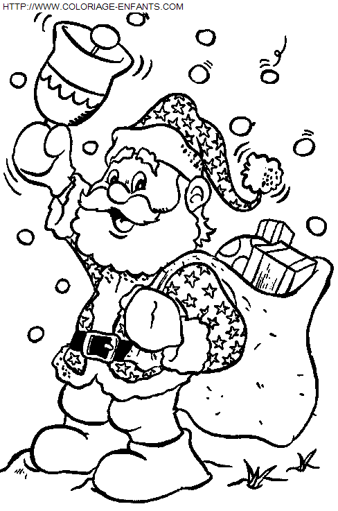 coloriage Fetes Noel Pere Noel Cadeaux