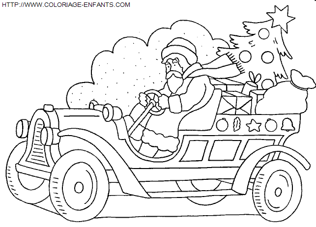 coloriage Fetes Noel Pere Noel Cadeaux