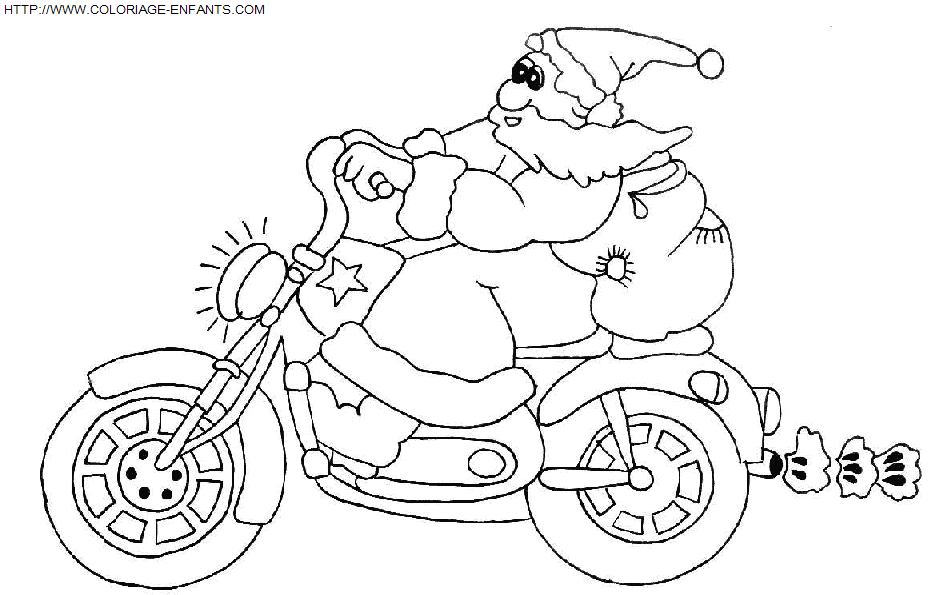 coloriage Fetes Noel Pere Noel Rigolo