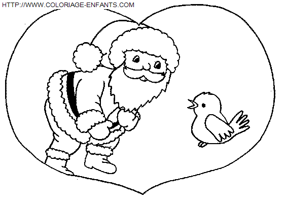 coloriage Fetes Noel Pere Noel Rigolo