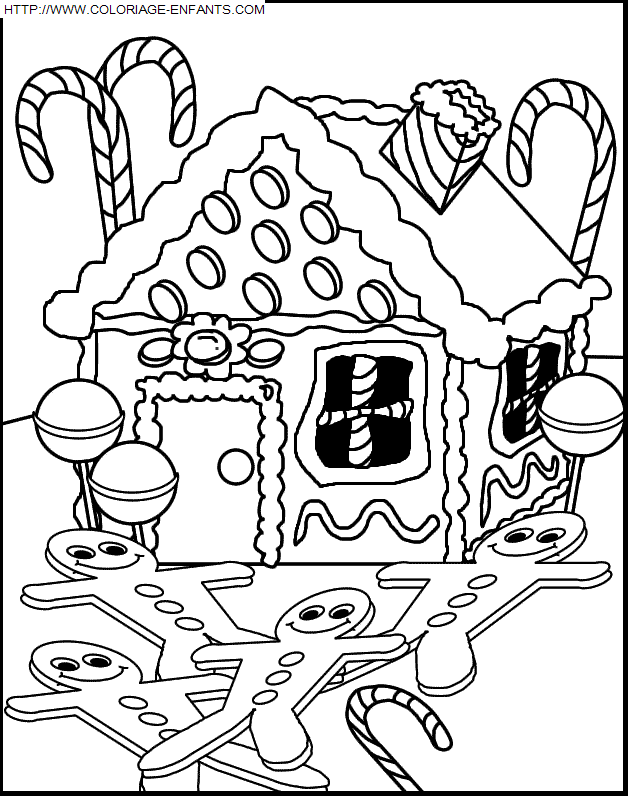 coloriage Fetes Noel Repas