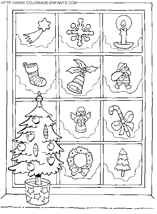 coloriage Fetes Noel Sapins Noel