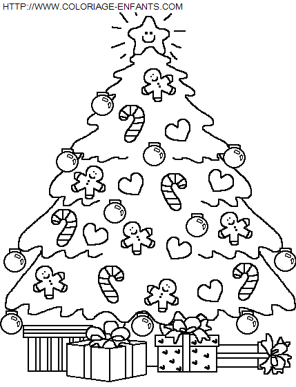 coloriage Fetes Noel Sapins Noel