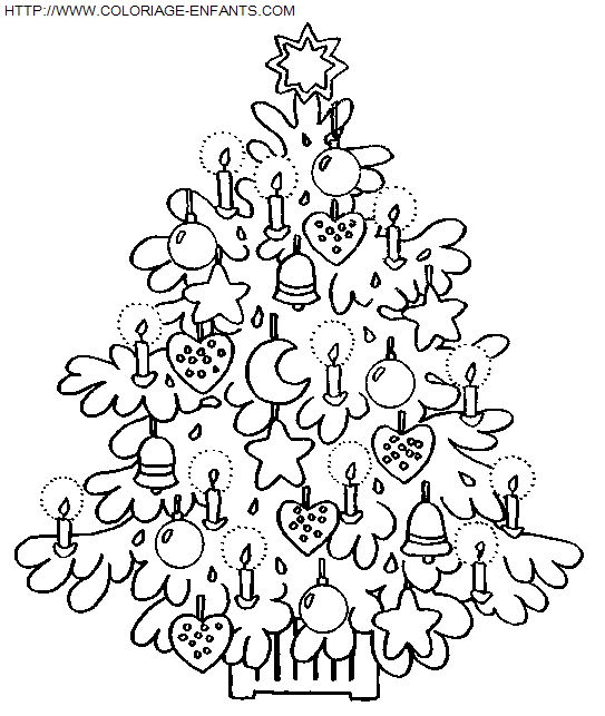 coloriage Fetes Noel Sapins Noel