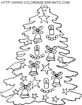 coloriage Fetes Noel Sapins Noel