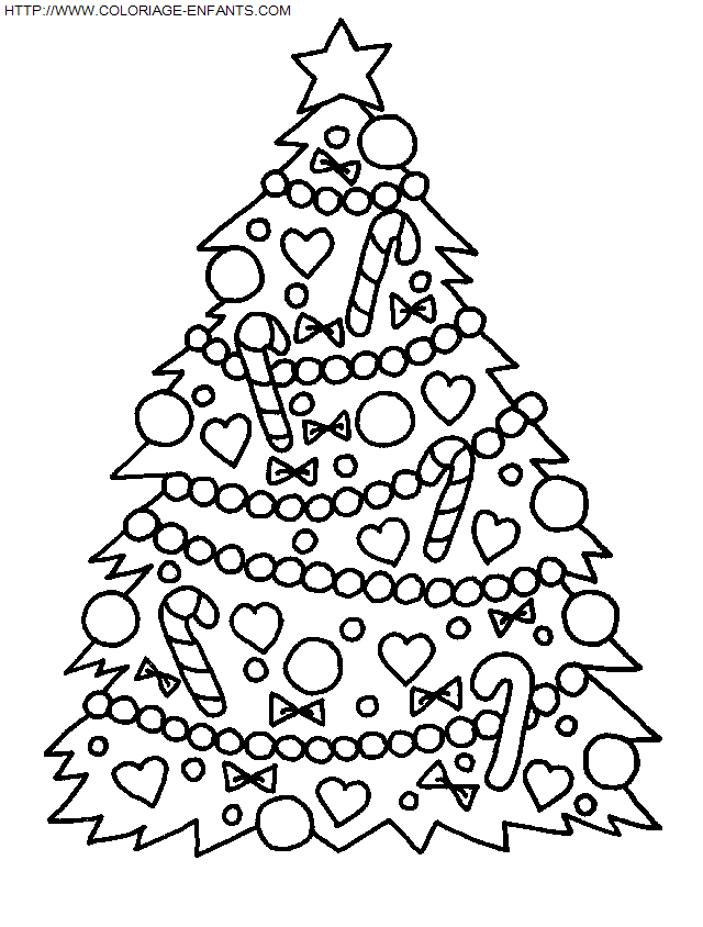 coloriage Fetes Noel Sapins Noel