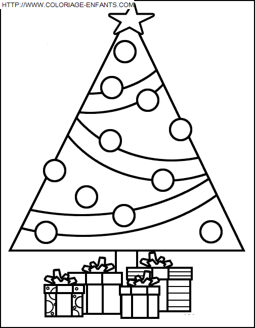 coloriage Fetes Noel Sapins Noel