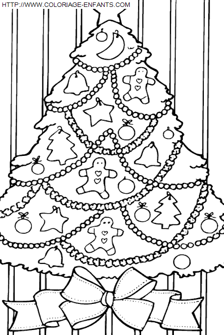 coloriage Fetes Noel Sapins Noel