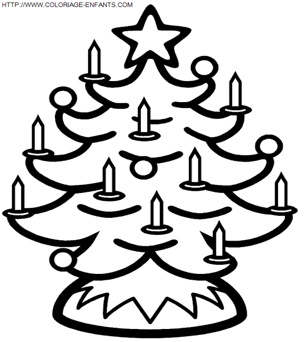 coloriage Fetes Noel Sapins Noel