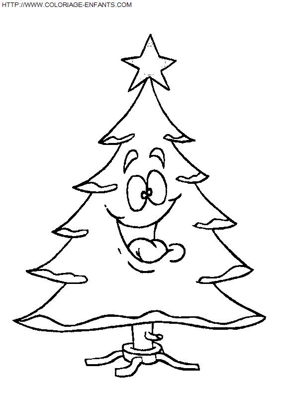 coloriage Fetes Noel Sapins Noel