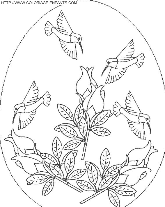 coloriage paques oeufs