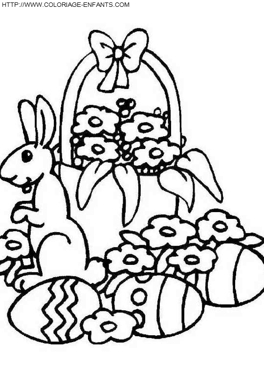 coloriage paques oeufs