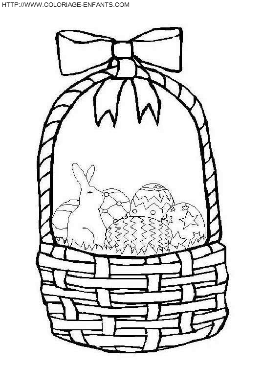 coloriage paques oeufs