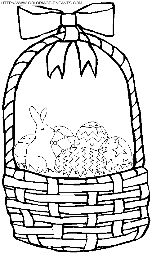 coloriage paques oeufs