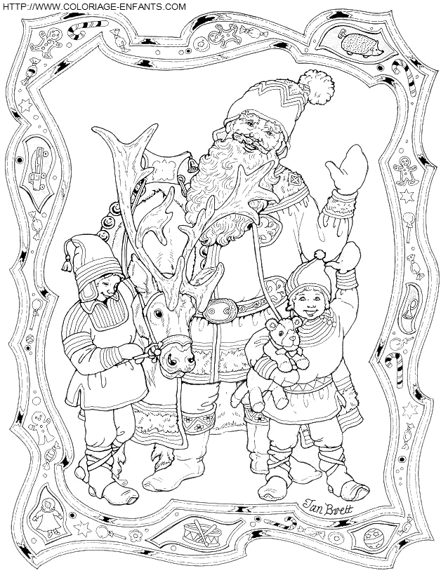 coloriage saint nicolas