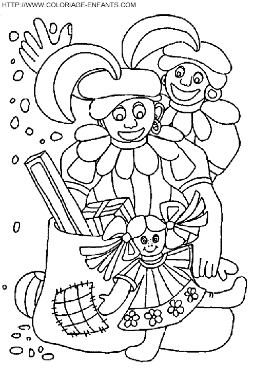 coloriage saint nicolas