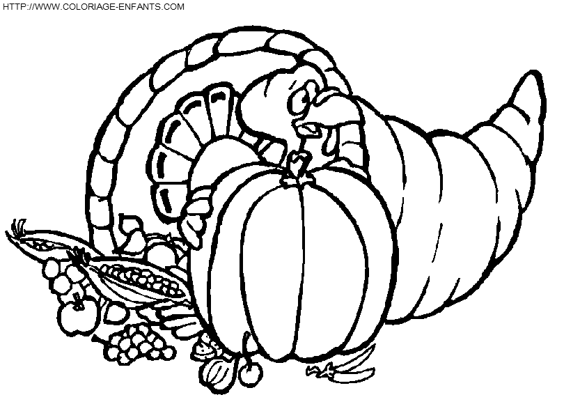 coloriage thanksgiving