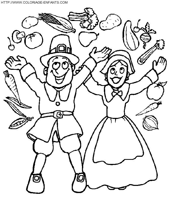 coloriage thanksgiving