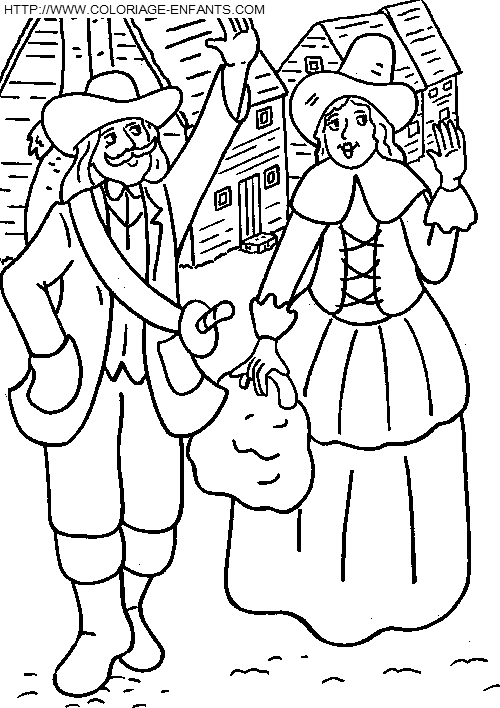 coloriage thanksgiving