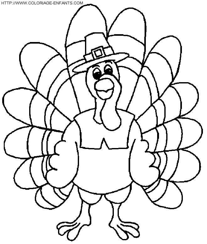 coloriage thanksgiving