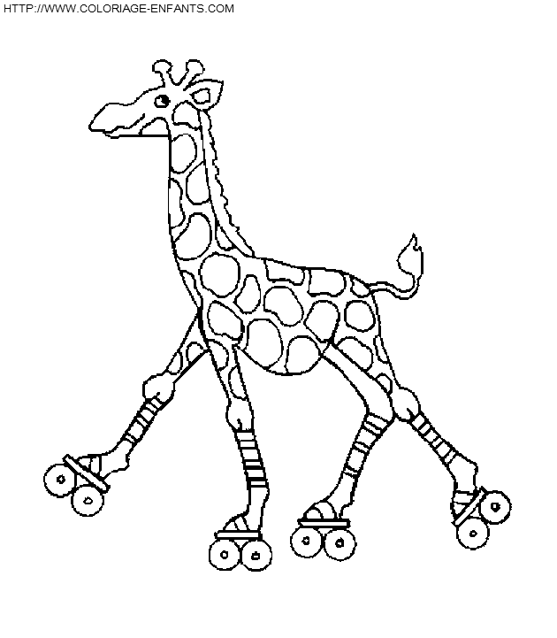 coloriage girafes