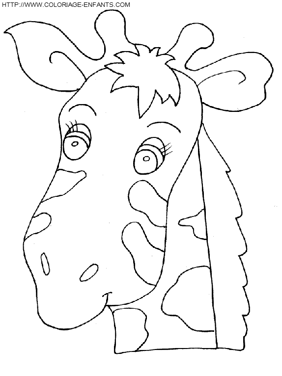 coloriage girafes