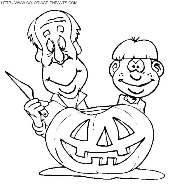 coloriage halloween