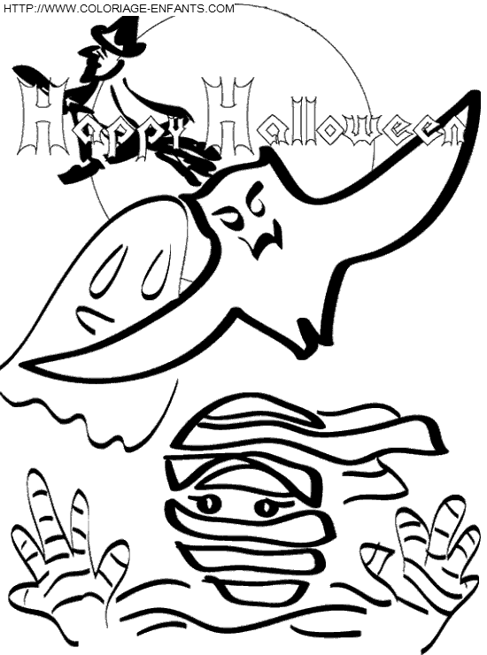 coloriage halloween