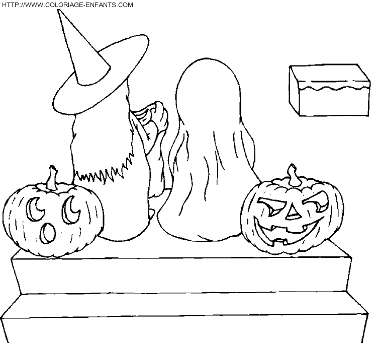 coloriage halloween