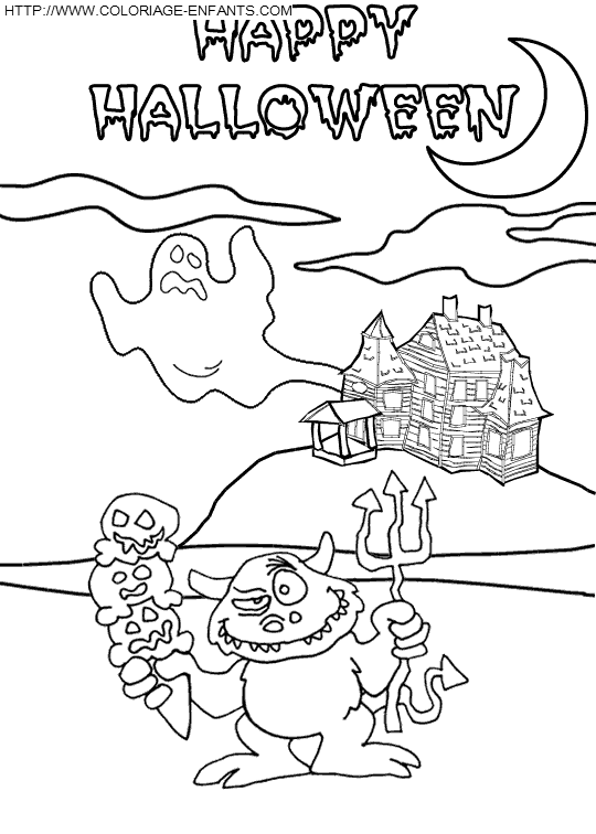 coloriage halloween