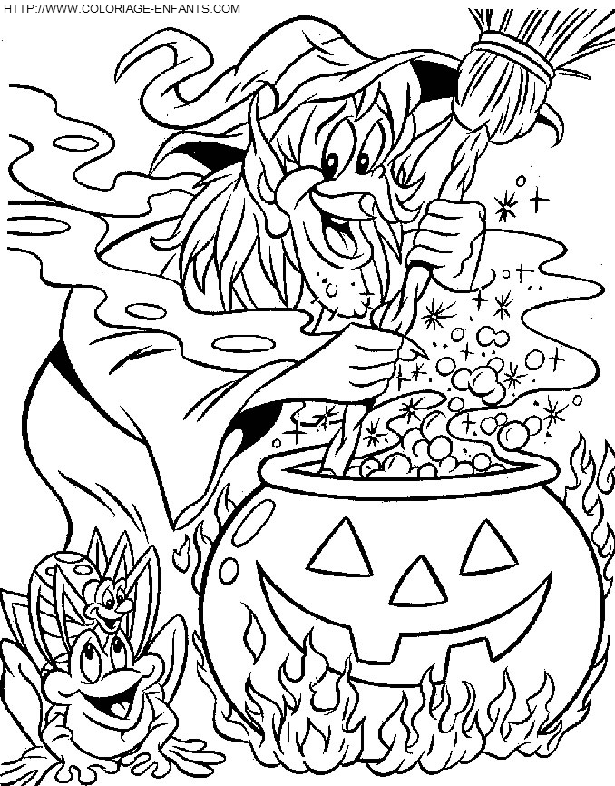 coloriage halloween