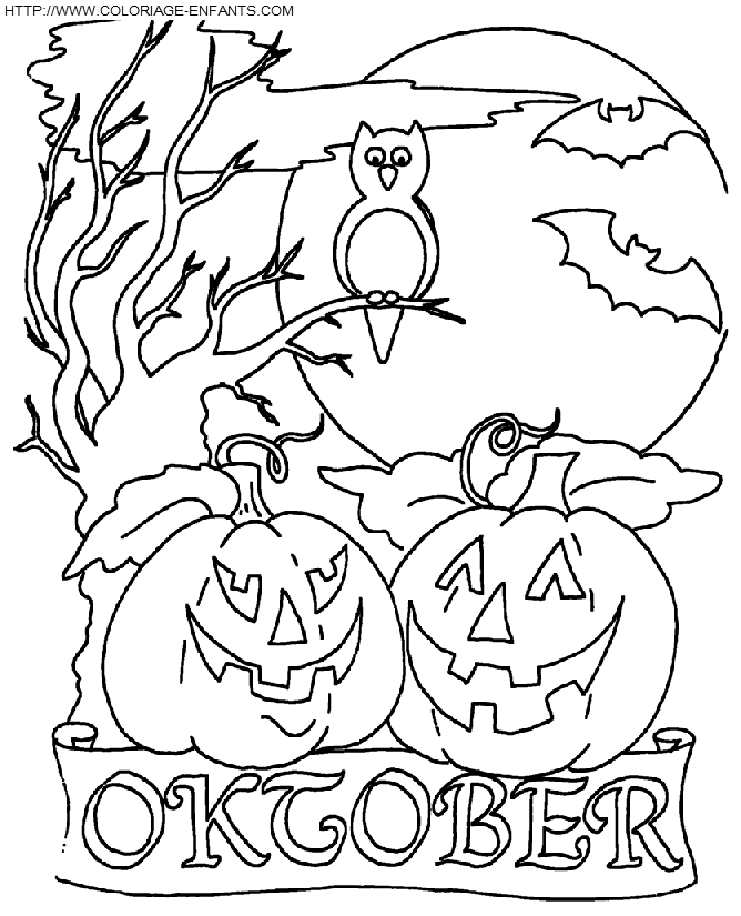 coloriage halloween