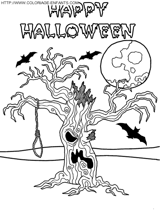 coloriage animaux halloween