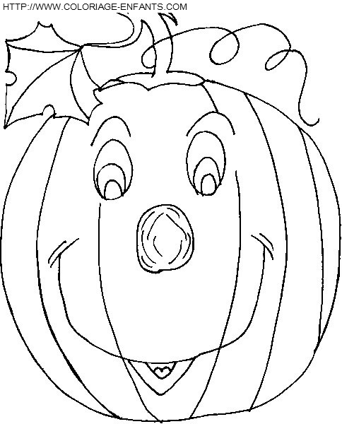 coloriage citrouilles halloween