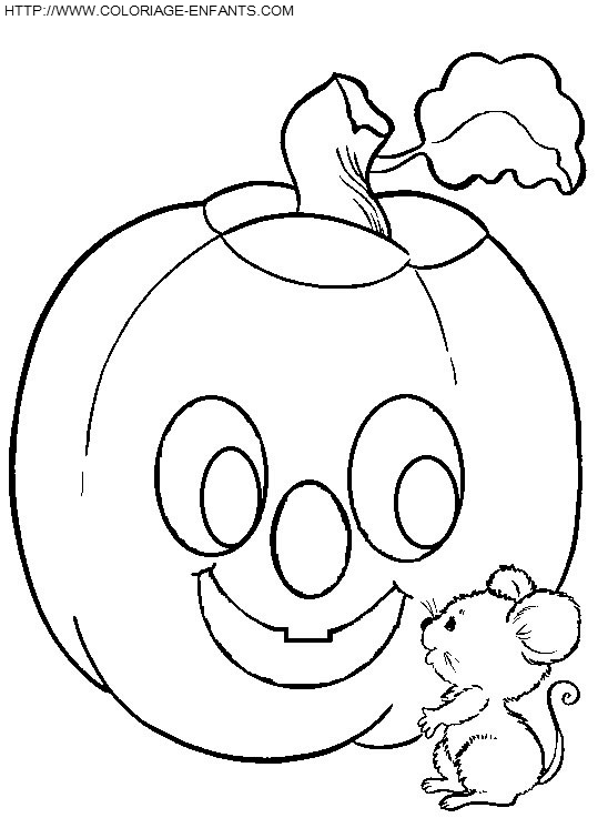 coloriage citrouilles halloween