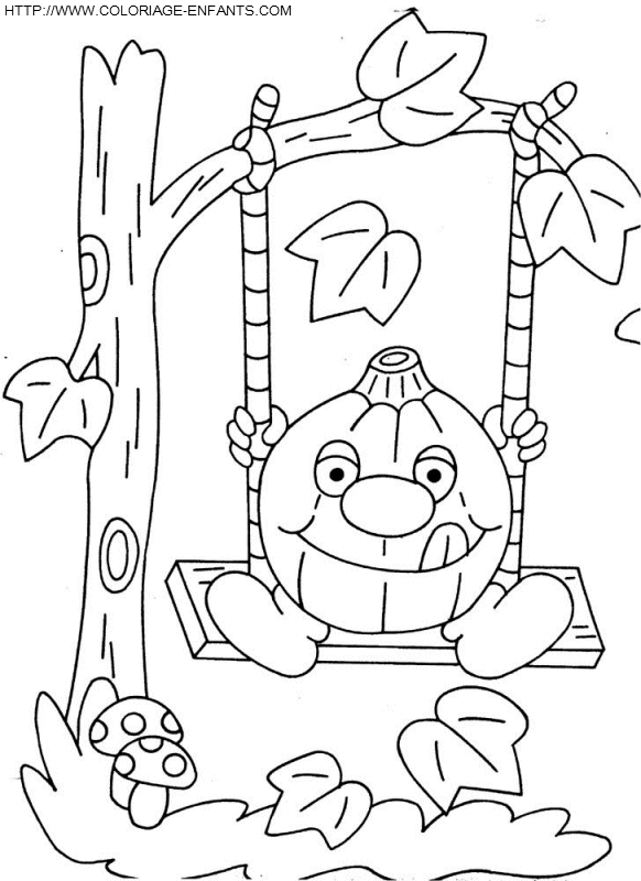 coloriage citrouilles halloween